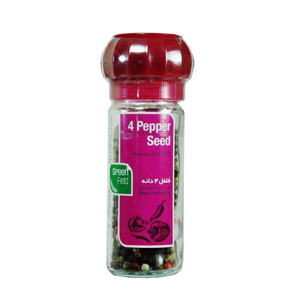 ادویه 4 فلفل سرخود آسیاب گرین فیلد – green field